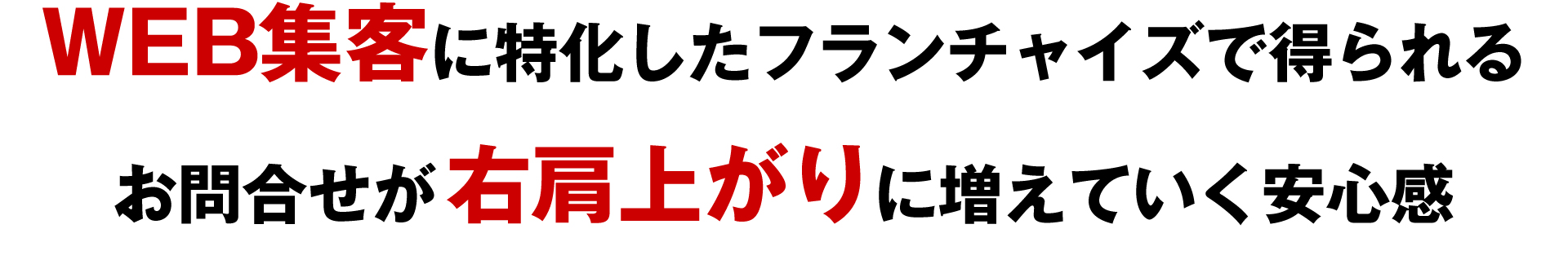 WEB集客に特化したフランチャイズで得られるお問合せが右肩上がりに増えていく安心感
